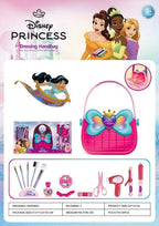 Disney Princess toy set featuring a handbag and beauty accessories, perfect for imaginative play and princess-themed fun.