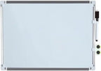 Playzokids Deli double-sided whiteboard slime frame, 30x40 inches, with writable surfaces on both sides and a sleek white finish.