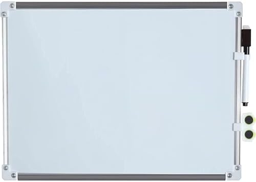 Playzokids Deli double-sided whiteboard slime frame, 30x40 inches, with writable surfaces on both sides and a sleek white finish.