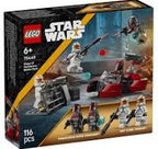 LEGO 75449 Siege of Mandalore Battle Pack featuring LEGO Star Wars minifigures and accessories for creative play.