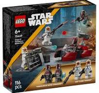 LEGO 75449 Siege of Mandalore Battle Pack featuring LEGO Star Wars minifigures and accessories for creative play.