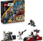 LEGO 75449 Siege of Mandalore Battle Pack featuring LEGO mini-figures and detailed Mandalorian-themed accessories.