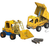 National Geographic 3D puzzle featuring a mini loader and dumper, showcasing detailed toy construction vehicles for kids. Main image