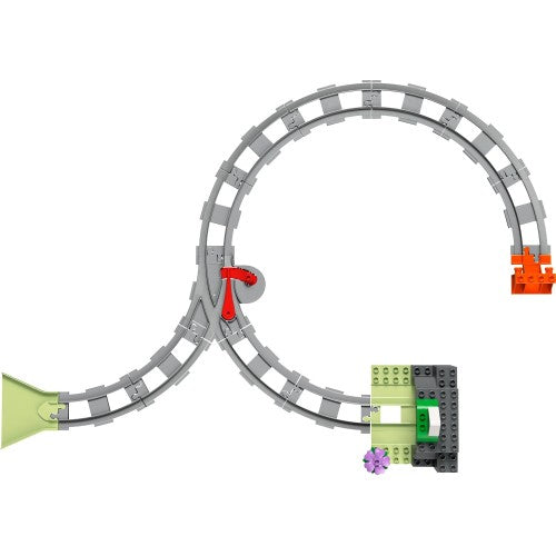 LEGO Duplo train tunnel and tracks expansion set 10425 with colorful tunnel piece and track sections for toddler train play