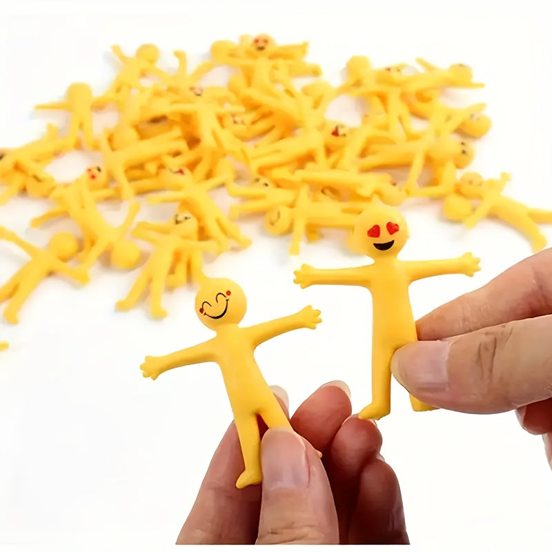 Stretchable yellow figurine from Creative Lala, flexible and detailed toy figure with a playful design.