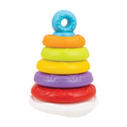 Colorful Wobble Donut Stacker toy by Winfun with stacking rings and wobbling base for toddler play and development.
