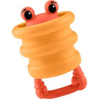 Tanny Kids Funny Rattle featuring a colorful silicone crab toy suitable for newborn babies to promote sensory development