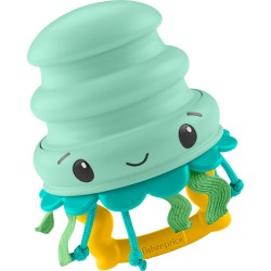 Tanny Kids Funny Rattle featuring colorful silicone jellyfish design, soft teether and activity toy for newborn babies.