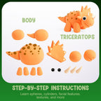 Playzokids Air Dry Clay Kit with dinosaur molds for Montessori educational dinosaur adventure crafts and creative play.