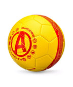 Marvel Iron Man football featuring iconic Iron Man design and branding, suitable for sports and fans of Marvel characters.