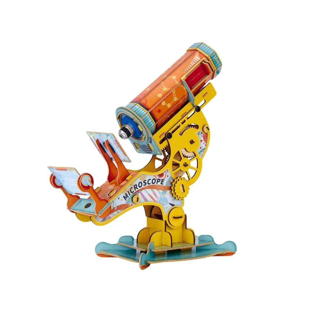 National Geographic Microscope DIY STEM Kit toy with colorful components and a microscope for educational science exploration. Main image