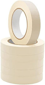 Playzokids masking tape 1"x30 yards with 135 micron thickness, showing colorful tape rolls suitable for arts and crafts projects.