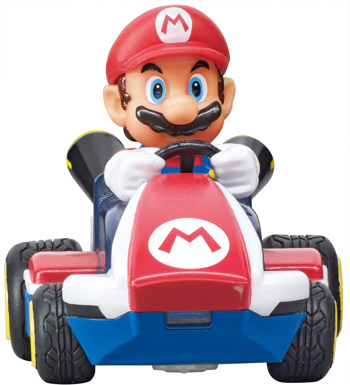 Carrera RC Mario Kart tabletop racing set featuring Mario and Luigi toy figures on a colorful racetrack.
