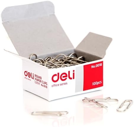 Silver Playzokids deli paper clips, 29mm size, shown in an organized arrangement for office or craft use.