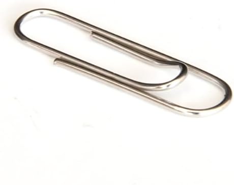 Silver Deli Paper Clips 29mm from Playzokids, showing a close-up of shiny metal clips ready for office or school use.