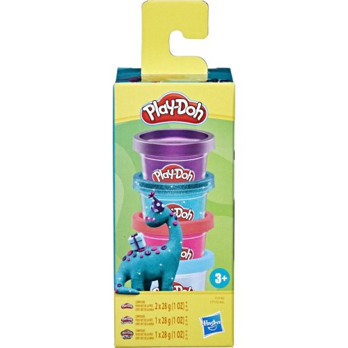 Hasbro Play-Doh Dino Mini Color Packs with colorful small containers of modeling clay for creative toy play.