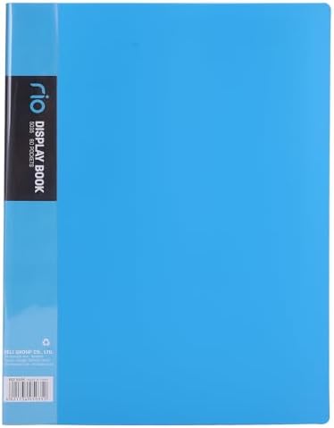 Playzokids Deli Rio A4 display book with 60 transparent pockets for organizing documents and artwork. Main image