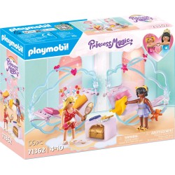 Tanny Kids funny rattle featuring a princess-themed design with a magic slumber party in the clouds, suitable for infants and toddlers.