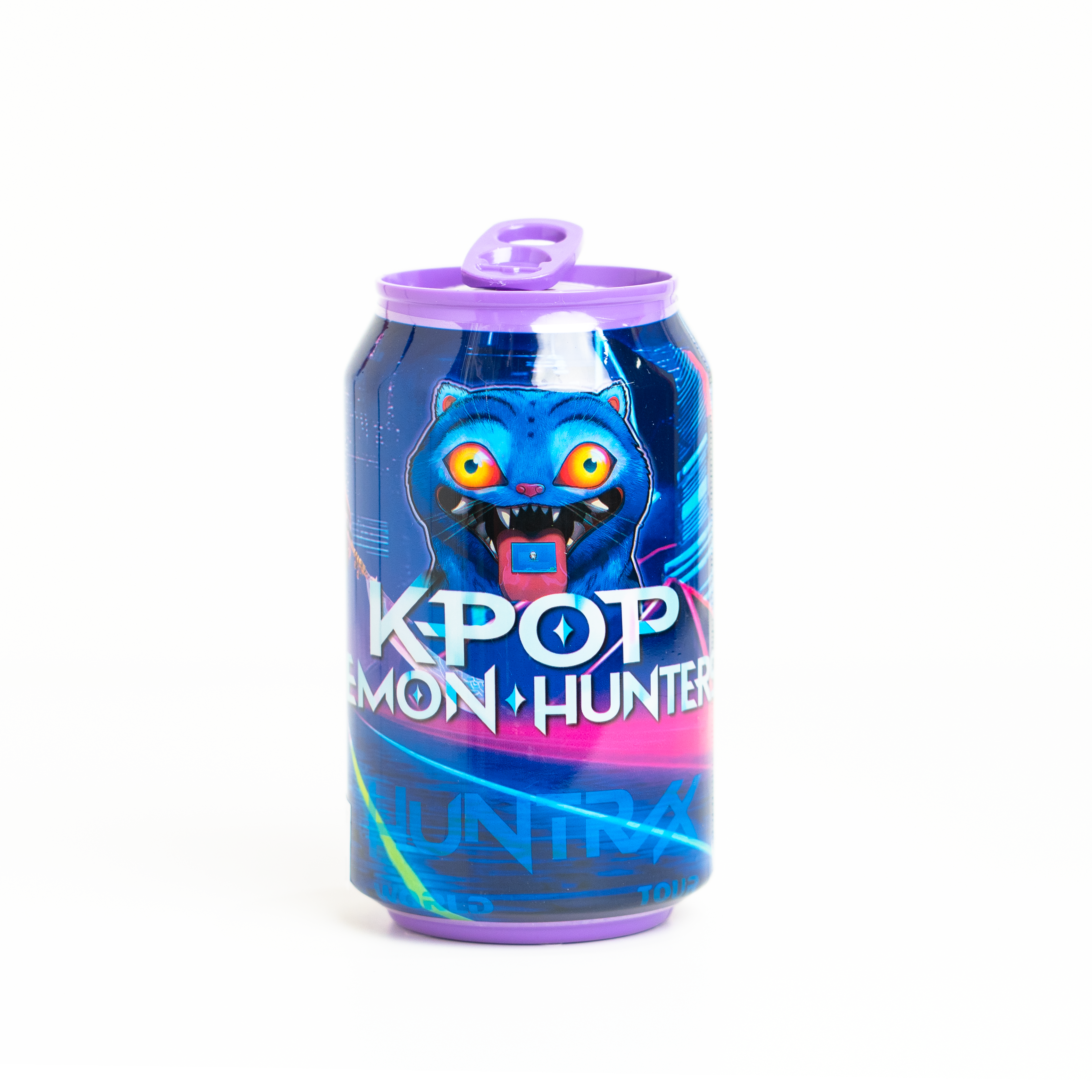 KPOP Demon Hunter Surprise Can Toy, unopened can with colorful design and images of characters on the front. Main image