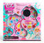 Colorful LOL OMG Cosmetics Set toy with miniature makeup items and accessories for kids, displayed in a vibrant packaging.
