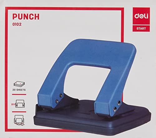 Playzokids Deli Punch with 20-page capacity, colorful paper puncher for kids, suitable for arts and crafts projects. Main image