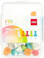 Colorful Playzokids Deli Colored Push Pin, set of 35, with vibrant plastic heads and metal pins for pinning notes or crafts.
