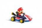 Carrera RC Mario Kart race car in red and black, 1:32 scale, featuring detailed Mario Kart design and branding.