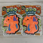 JARU Styro World Mythical Creature Dragon Shape It Mold It Toy set showing two colorful dragon-shaped molds for crafting fun.