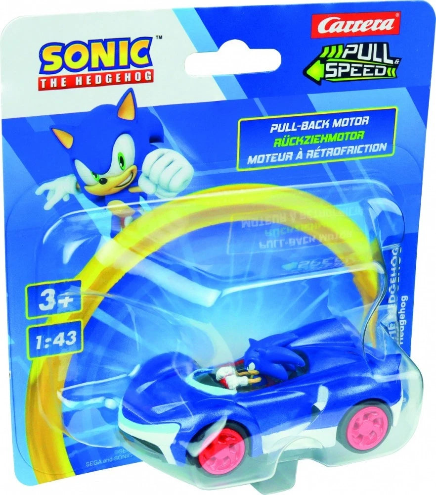 Car Pull & Speed (pull-back) Sonic - Team Sonic Racing Carrera - Playzokids