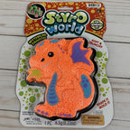 JARU Styro World Mythical Creature Dragon Shape It Mold It Toy in a pack of two, featuring colorful dragon molds for creative play.