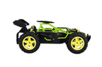 Carrera Lime Buggy RC vehicle with colorful lime green body and large wheels, remote-controlled toy for kids and hobbyists.