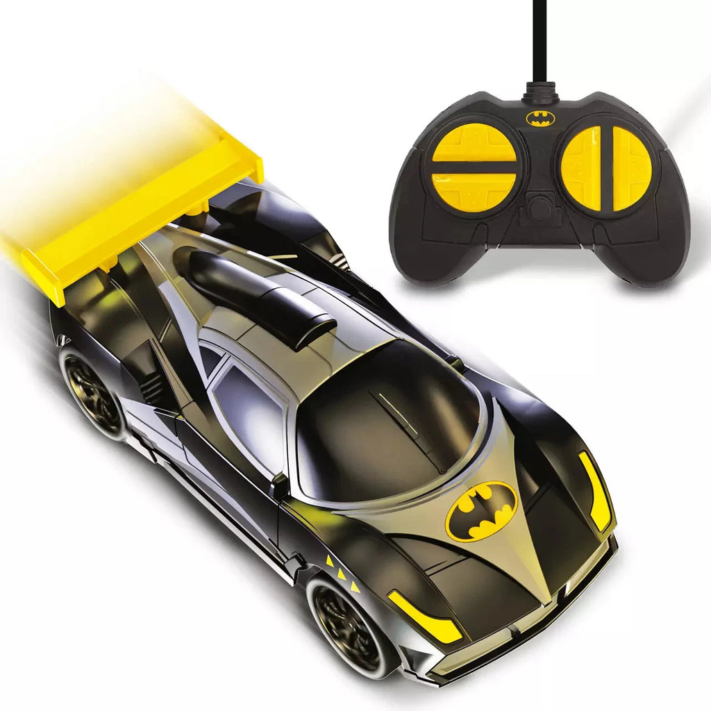 RC Batman Racer toy car by Bladez Toys, featuring a high-speed superhero action car with Batman design and vibrant colors.