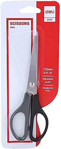 Playzokids deli scissors, 6 3/4 inch, with stainless steel blades and colorful handles for precise kitchen cutting tasks. Main image