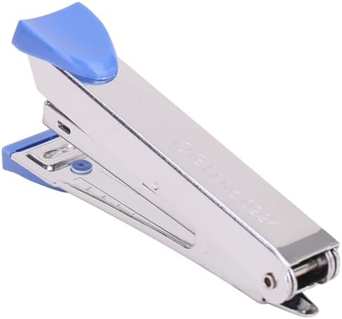Playzokids Deli No.10 Stapler, 12-sheet capacity, in assorted colors, with metal construction and ergonomic design.