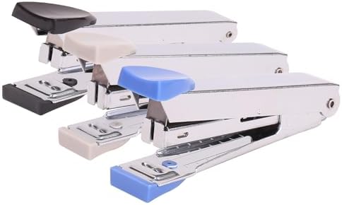 Playzokids Deli No.10 stapler, 12-sheet capacity, in assorted colors, with a compact design for everyday office or school use.