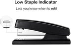 Black Playzokids Deli 24/6 & 26/6 stapler holding 25 sheets, compact office or school supplies tool.