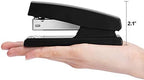 Playzokids Deli 24/6 & 26/6 stapler holding papers, designed for 25 sheets, black color, compact office tool
