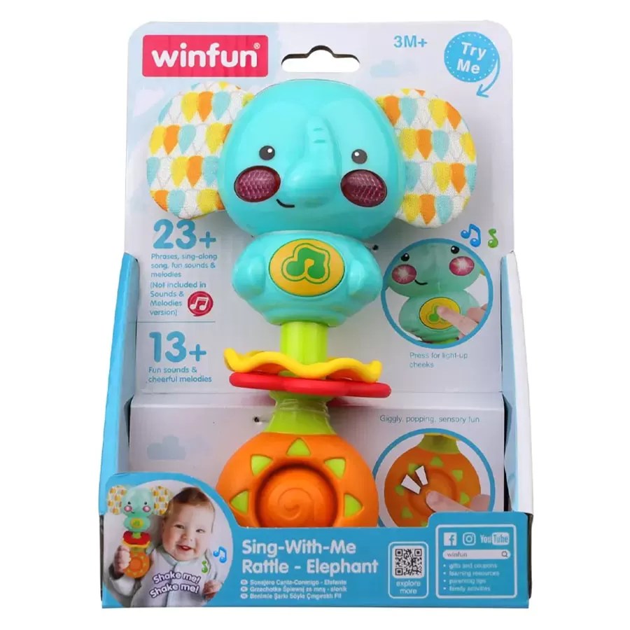 Sing-With-Me Rattle - Elephant